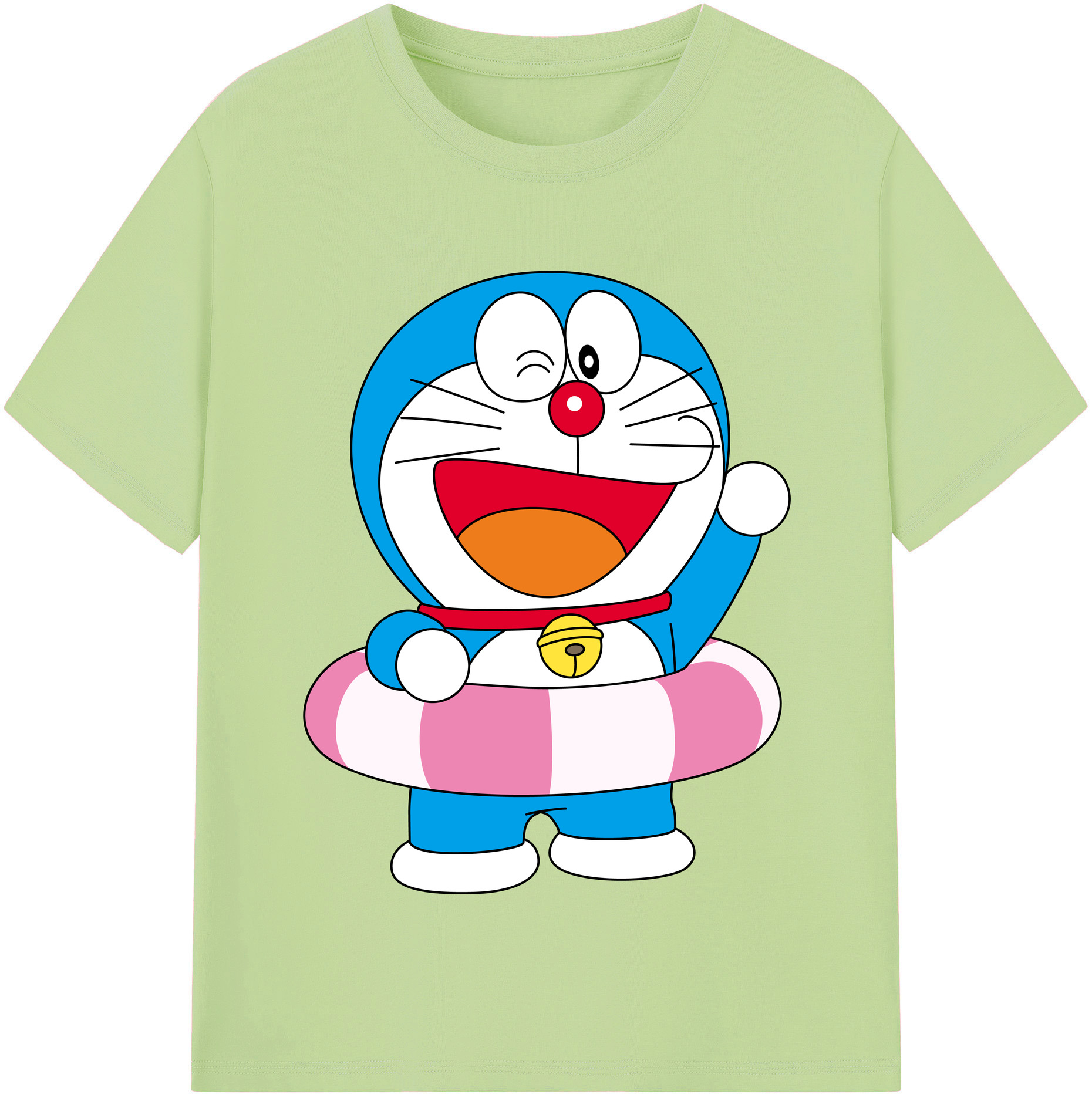 （画像用） ドラえもん Doraemon 綿100％半袖Tシャツ（フロントプリント）
